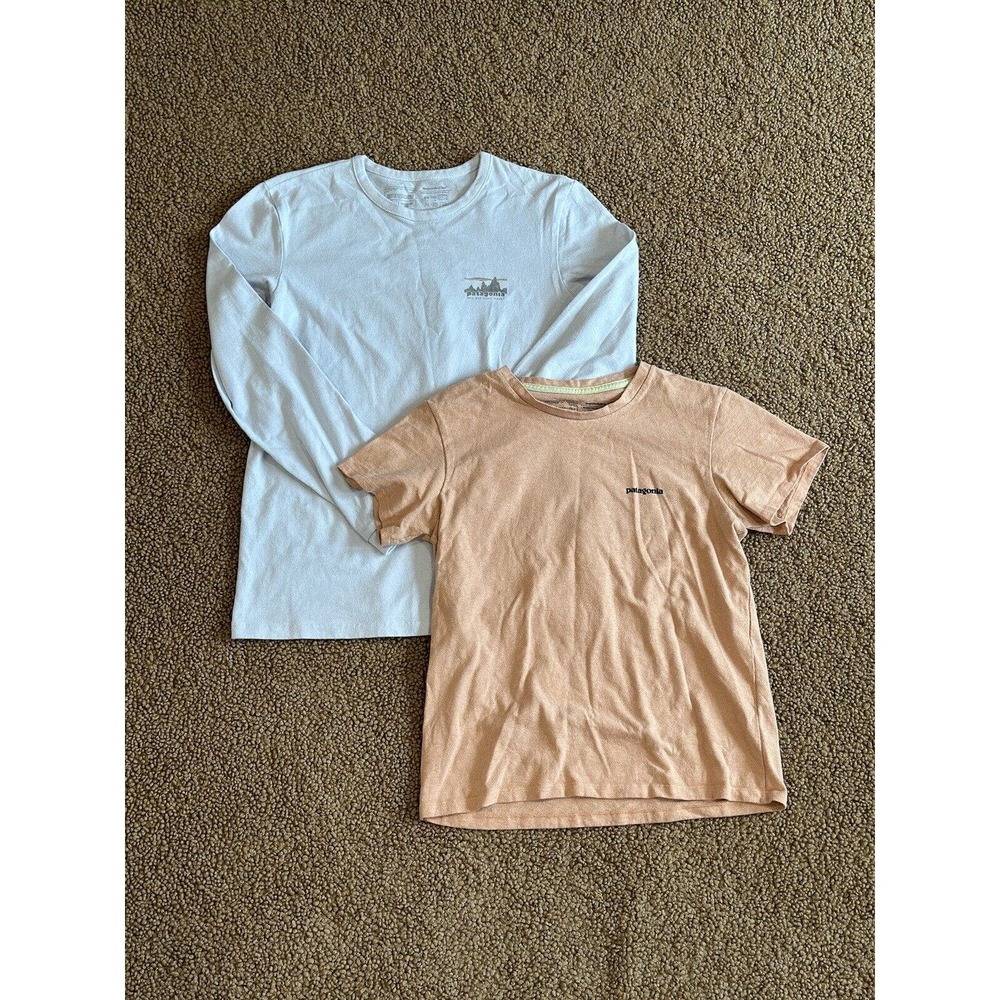 Lot Of 2 Patagonia Women’s Responsibili-Tee Long/Short Sleeve Barely Worn